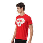 Load image into Gallery viewer, Round neck Red Fireball T shirt
